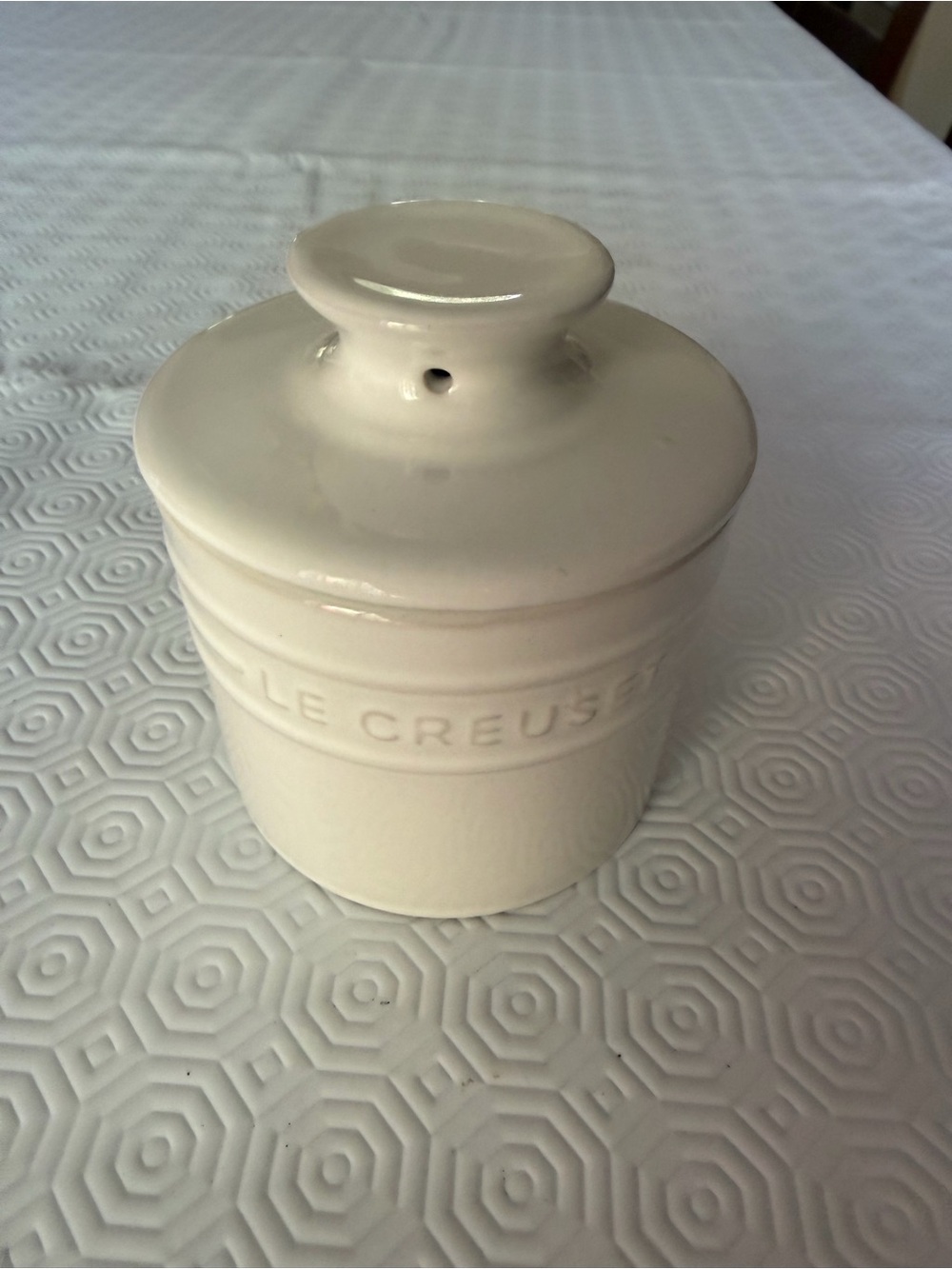 Le Creuset BUTTER CROCK white